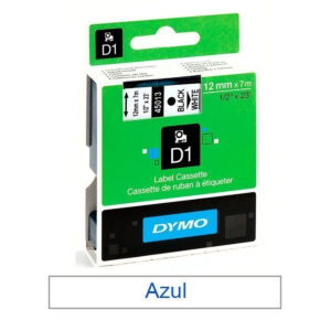 CINTA DYMO D1 12 MM. X 7 M. AZUL/BLANCO REF. 45014