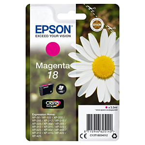 EPSON EXPRESSION HOME XP-102/205/305/405 CARTUCHO MAGENTA Nº18