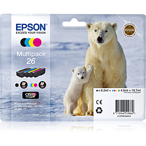 EPSON CLARIA PREMIUM CARTUCHO 26 MULTIPACK 4 COLORES