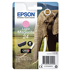 EPSON CLARIA PHOTO HD INK CARTUCHO MAGENTA CLARO 24