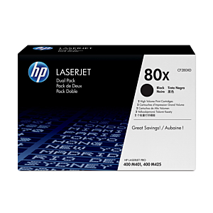 HP Nº80X TONER NEGRO PACK 2