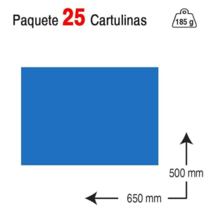 CARTULINA GUARRO IRIS 50 X 65 CM. 185 G. AZUL MAR REF. 40234