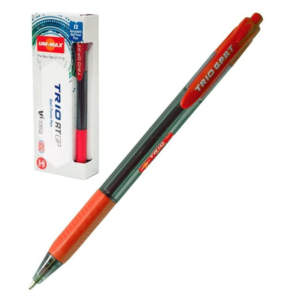 BOLÍGRAFO PLUS OFFICE TRIO RT GP RECTRÁCTIL ROJO