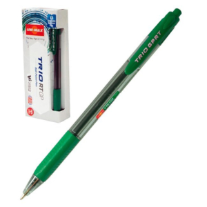 BOLÍGRAFO PLUS OFFICE TRIO RT GP RECTRÁCTIL VERDE