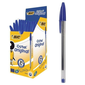 BOLÍGRAFO BIC CRISTAL TINTA BASE DE ACEITE AZUL