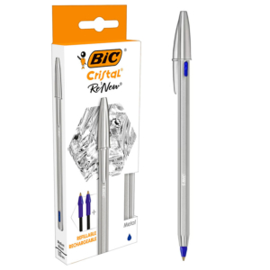 BOLÍGRAFO BIC CRISTAL RE'NEW METAL TINTA BASE DE ACEITE
