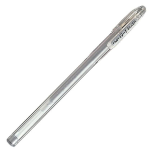 BOLÍGRAFO PILOT G-1 TINTA GEL PLATA  
