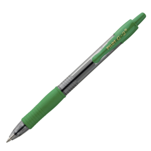 BOLÍGRAFO PILOT G-2+ TINTA GEL VERDE