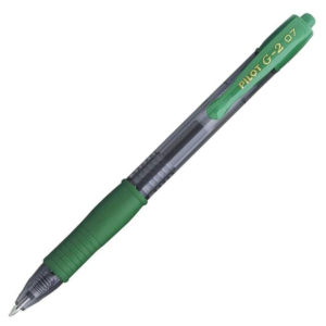 BOLÍGRAFO PILOT G-2+ TINTA GEL VERDE