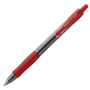 BOLÍGRAFO PILOT G-2+ TINTA GEL ROJO