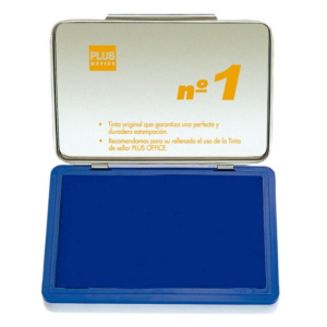 ALMOHADILLAS PARA SELLAR PLUS OFFICE Nº 1 AZUL 100X145MM