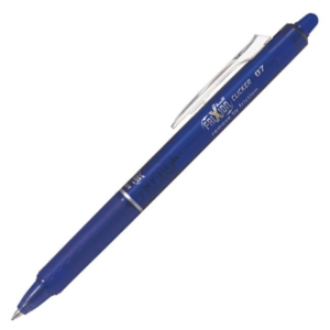 BOLÍGRAFO PILOT FRIXION CLICKER TINTA BORRABLE AZUL