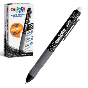 BOLÍGRAFO CARIOCA OOPS TINTA TERMOSENSIBLE BORRABLE NEGRO