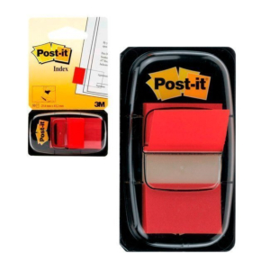 MARCAPÁGINAS POST-IT INDEX 25,4X43MM ROJO (50 INDEX)
