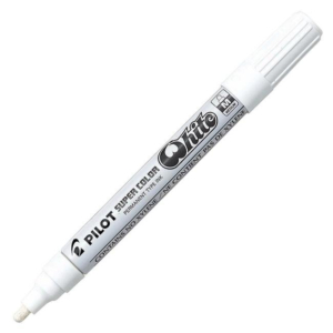 ROTULADOR PERMANENTE PILOT BLANCO MEDIO