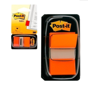 MARCAPÁGINAS POST-IT INDEX 25,4X43MM NARANJA (50 INDEX)