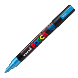 ROTULADOR UNI-BALL POSCA AZUL METÁLICO REF. PC-5M