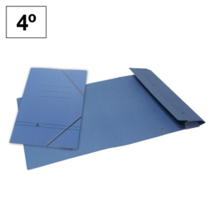 CARPETA GOMAS KARMAN 4º BOLSA AZUL                                                                  