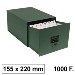 FICHERO KARMAN CARTÓN 155 X 220 MM 1000 FICHAS Nº4                                                  