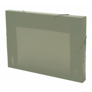 CARPETA PROYECTOS PLUS OFFICE A4+ PP GOMAS LOMO 3 CM GRIS MANHATTAN                                 