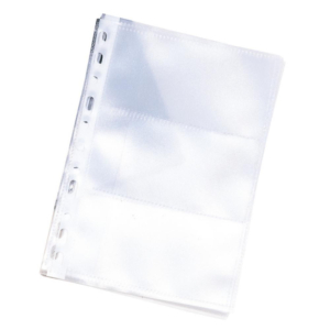 FUNDA TARJETAS MAKROPAPER PVC 12 TARJETAS 10 UD.                                                    