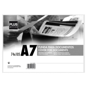 FUNDAS PARA DOCUMENTOS PLUS OFFICE A7 TRANSPARENTE                                                  