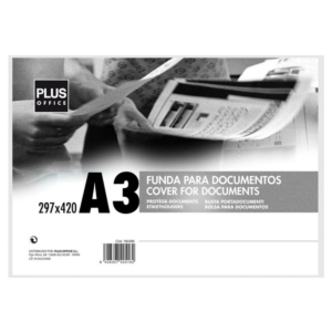 FUNDAS PARA DOCUMENTOS PLUS OFFICE A3 TRANSPARENTE                                                  