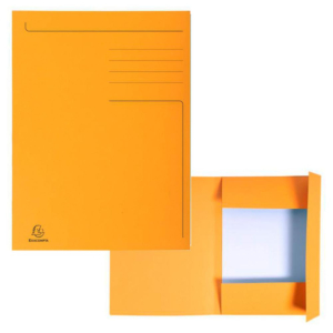 SUBCARPETA EXACOMPTA A4 3 SOLAPAS 280G NARANJA                                                      