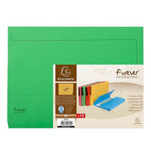 SUBCARPETA CON BOLSA A4 EXACOMPTA 290G VERDE                                                        