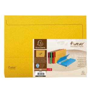 SUBCARPETA CON BOLSA A4 EXACOMPTA 290G AMARILLO                                                     