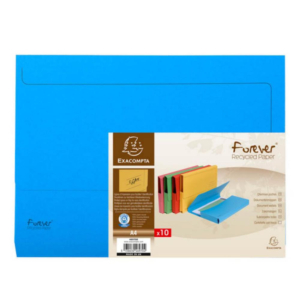SUBCARPETA CON BOLSA A4 EXACOMPTA 290G AZUL                                                         
