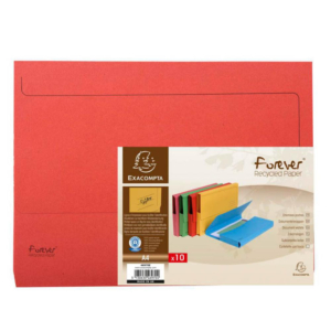 SUBCARPETA CON BOLSA A4 EXACOMPTA 290G ROJO                                                         