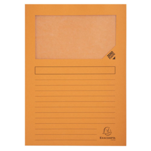 SUBCARPETA VENTANA A4 EXACOMPTA 120G NARANJA                                                        