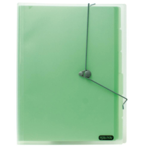 CARPETA CLASIFICADORA PLUS OFFICE A4 VERDE TRASLÚCIDA                                               