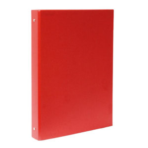 CARPETA PLUS OFFICE FOLIO CARTÓN FORRADO 4 ANILLAS 25 MM ROJO                                       