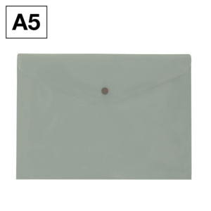 SOBRE 2015 PLUS OFFICE A5 PLÁSTICO APAISADO BROCHE GRIS MANHATTAN                                   