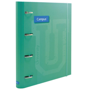 CARPETA RINGBOOK SOFT CAMPUS UNIVERSITY 4 ANILLAS C/RECAMBIO VERDE                                  