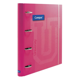 CARPETA RINGBOOK SOFT CAMPUS UNIVERSITY 4 ANILLAS C/RECAMBIO FUCSIA                                 