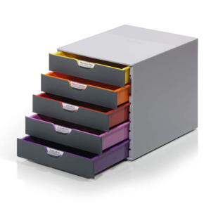 MÓDULO ARCHIVADOR DURABLE VARICOLOR 5 CAJONES                                                       