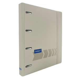 CARPETA RINGBOOK CAMPUS UNIVERSITY 4 ANILLAS + RECAMBIO BEIGE                                       