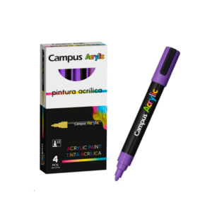 ROTULADORES PUNTA DE FIBRA CAMPUS ACRYLIC 4 UNID. VIOLETA REF. 81449