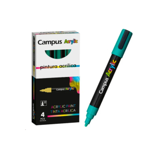 ROTULADORES PUNTA DE FIBRA CAMPUS ACRYLIC 4 UNID. VERDE REF. 81453