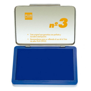 ALMOHADILLAS PARA SELLAR PLUS OFFICE Nº 3 AZUL 50X100MM