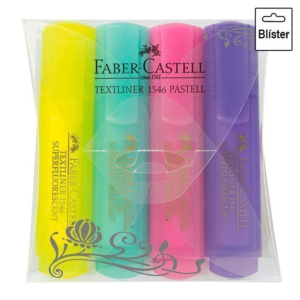 ROTULADOR FLUOR Y PASTEL FABER-CASTELL BLÍSTER DE 4 UNID.