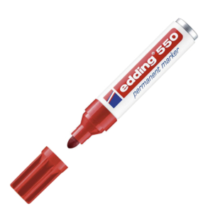 ROTULADOR PERMANENTE EDDING 550 ROJO