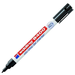 ROTULADOR PERMANENTE EDDING 8400 PARA CD/DVD NEGRO