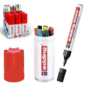 ROTULADOR PERMANENTE EDDING 3000 8 UNID. COLORES SURTIDOS REF. 3000-8S