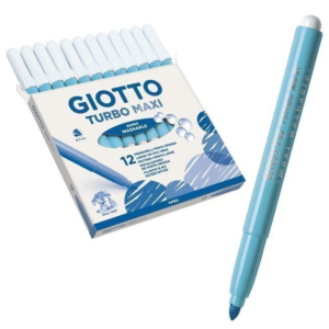 ROTULADOR GIOTTO TURBO MAXI TINTA LAVABLE CELESTE REF. 456028