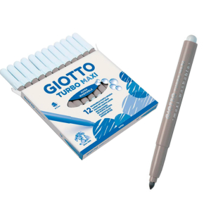 ROTULADOR GIOTTO TURBO MAXI TINTA LAVABLE GRIS REF. 456025