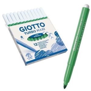 ROTULADOR GIOTTO TURBO MAXI TINTA LAVABLE VERDE CLARO REF. 456018